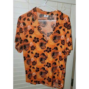 BALTIMORE ORIOLES  Hawaiian Shirt Button Up Sz. Adult MEDIUM 2023 SGA MLB